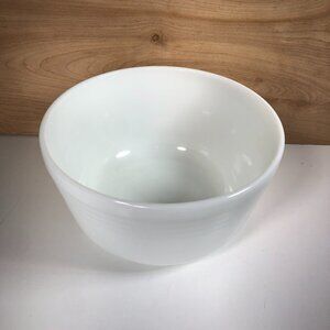 VTG Hamilton Beach Milk Glass Ribbed Large Mixing Bowl #27 Made In USA